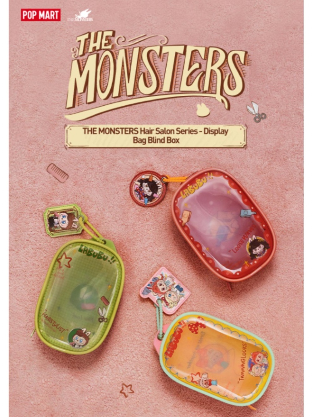 Choose Your Color! Pop Mart The Monsters Hair Salon Display Bag, Confirmed Color